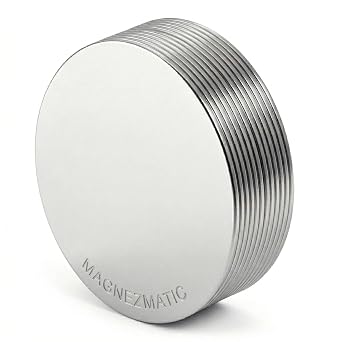 N52 Neodymium Thin Disc Magnets 1.25 x 1/32 Inch 32x1mm Large Flat Round Rare Earth Magnet for Craft Closures, Needle Minder, Scrapbooking, Resin Art 12 Pack