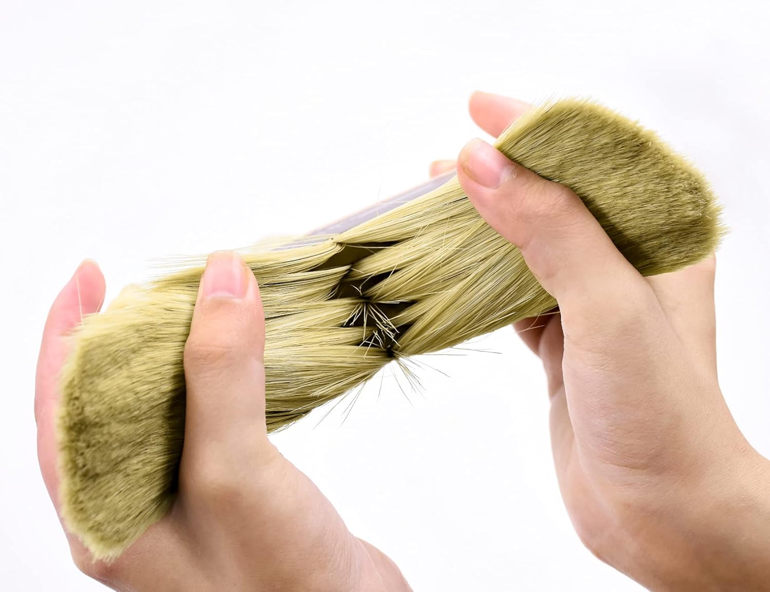 ROLLINGDOG Limewash Brush - 5.5" Deck Stain Brush Wood Handle for Wall, Wood, Fence, Floor Painting（Pack of 2
