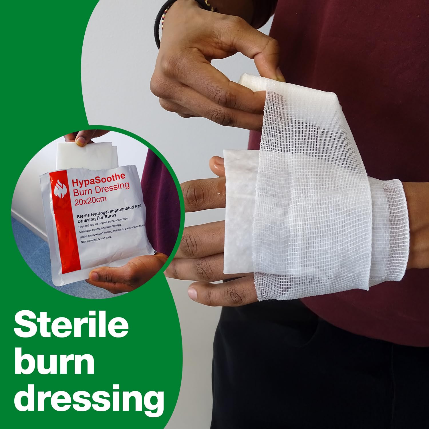 Safety First Aid Group Group HypaSoothe Burn Dressing 20cm x 20cm