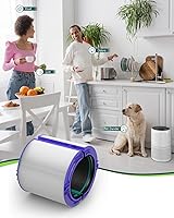 Vista 8 de Future Way TP04 Filtro de repuesto compatible con Dyson TP04 / HP04 / DP04 / DP04 purificador de aire, filtro de carbono HEPA de vidrio combinado 360