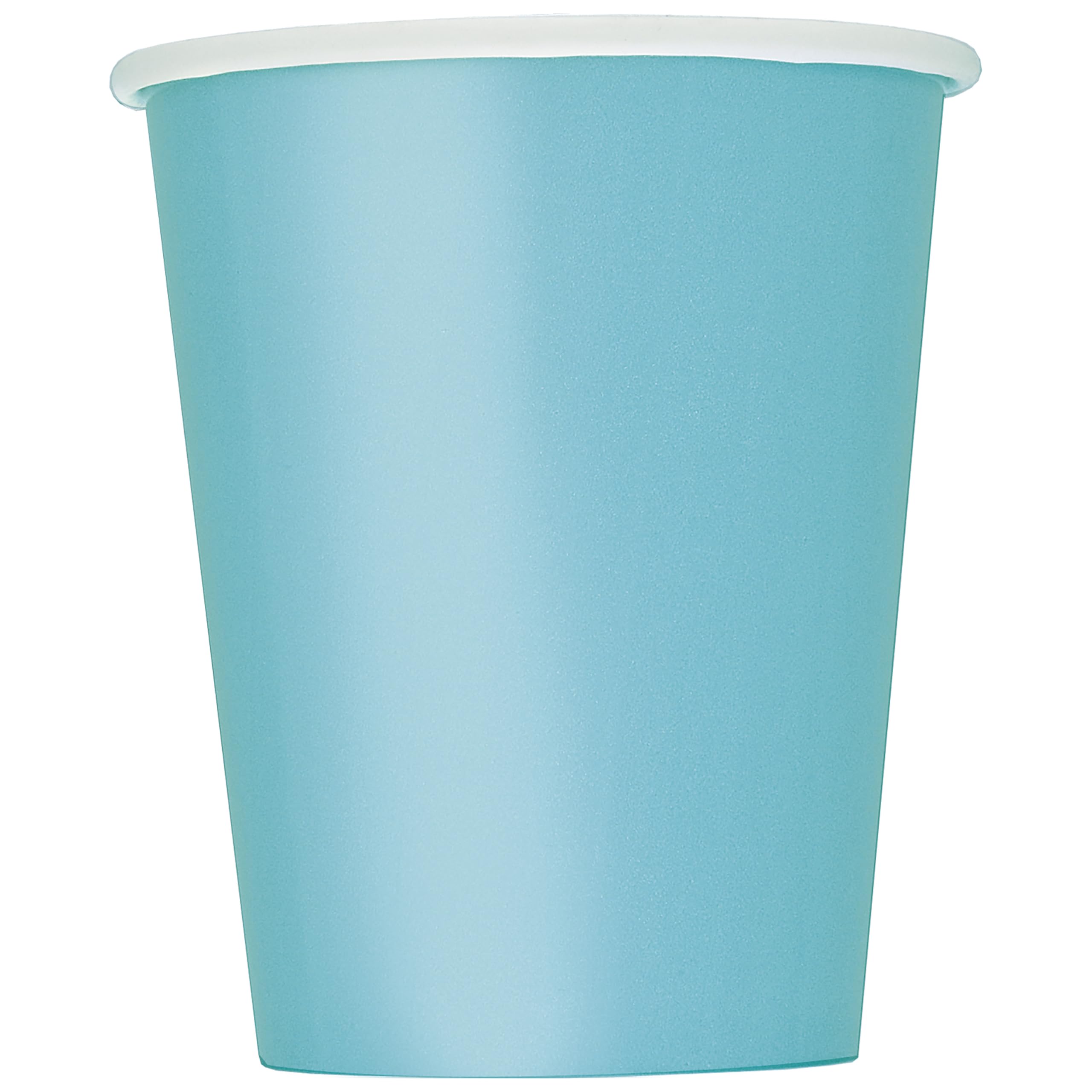Unique 46863EU - Plastic Free Paper Cups - 266 ml - Teal Colour - 14 Count (Pack of 1)