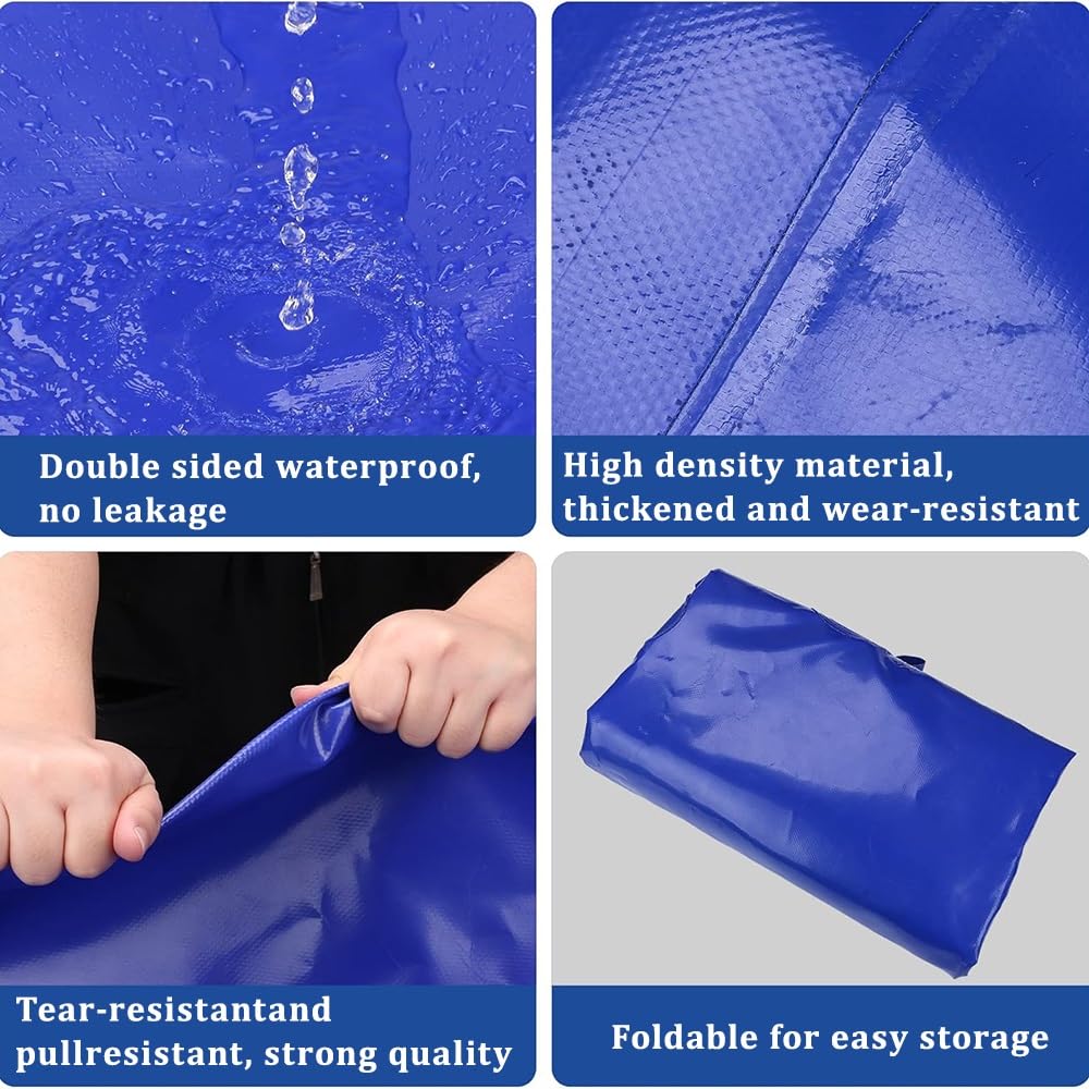 Bolsa de almacenamiento de agua plegable, bolsa de recogida de agua de lluvia de gran capacidad para preparación de emergencias, prevención de sequía y incendios