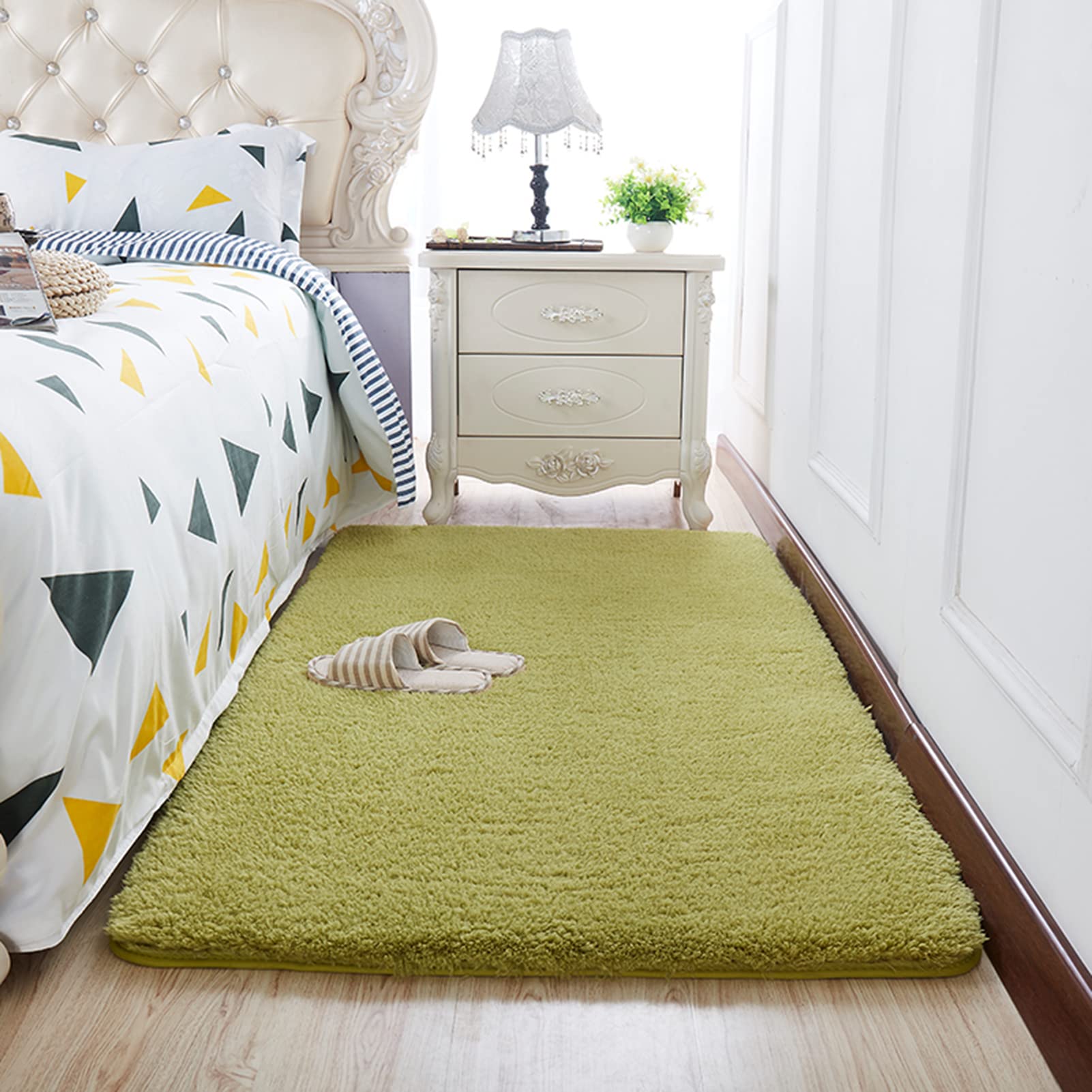 Tapis de salon en velours doux et moelleux pour chambre