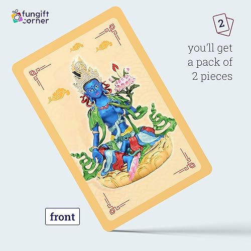 Miniatura 3 de Feng Shui - Tarjeta protectora de amuleto con tara roja y mantra de Kurukulle Svaha Man