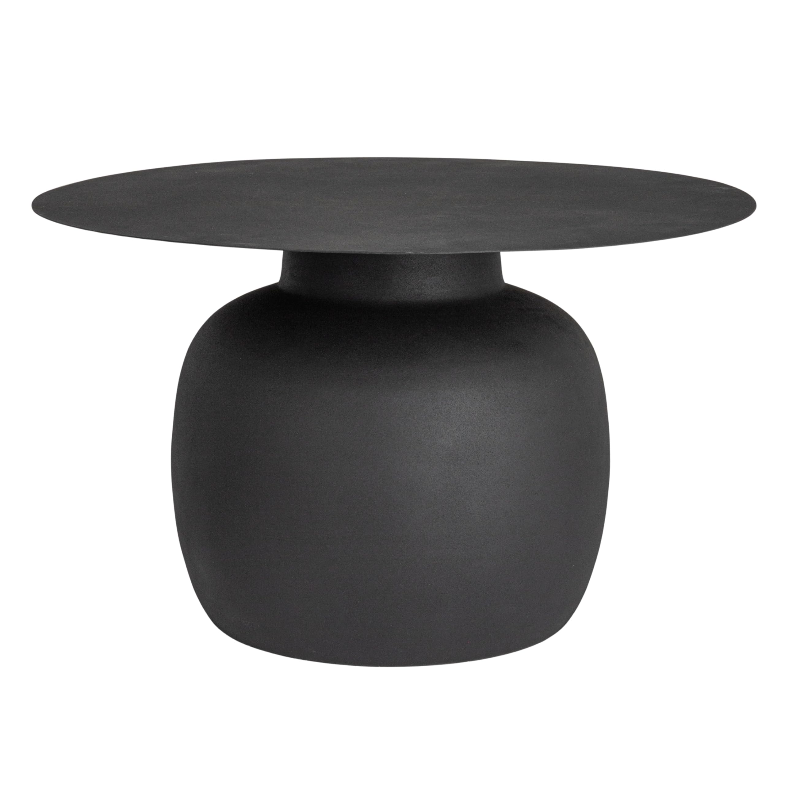 Creative Co-Op Chic Metal Round Coffee Table Black