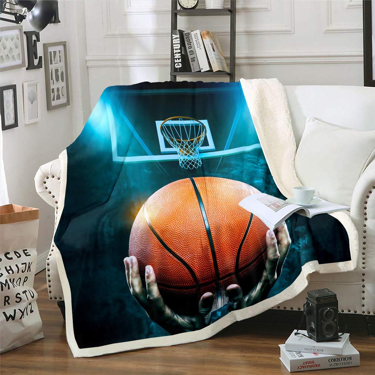 Coperta In Pile Sherpa 3D Con Cavallo – Morbida E Ipoallergenica, Per Divano E Letto, 70x100 Cm (Formato Bambino)