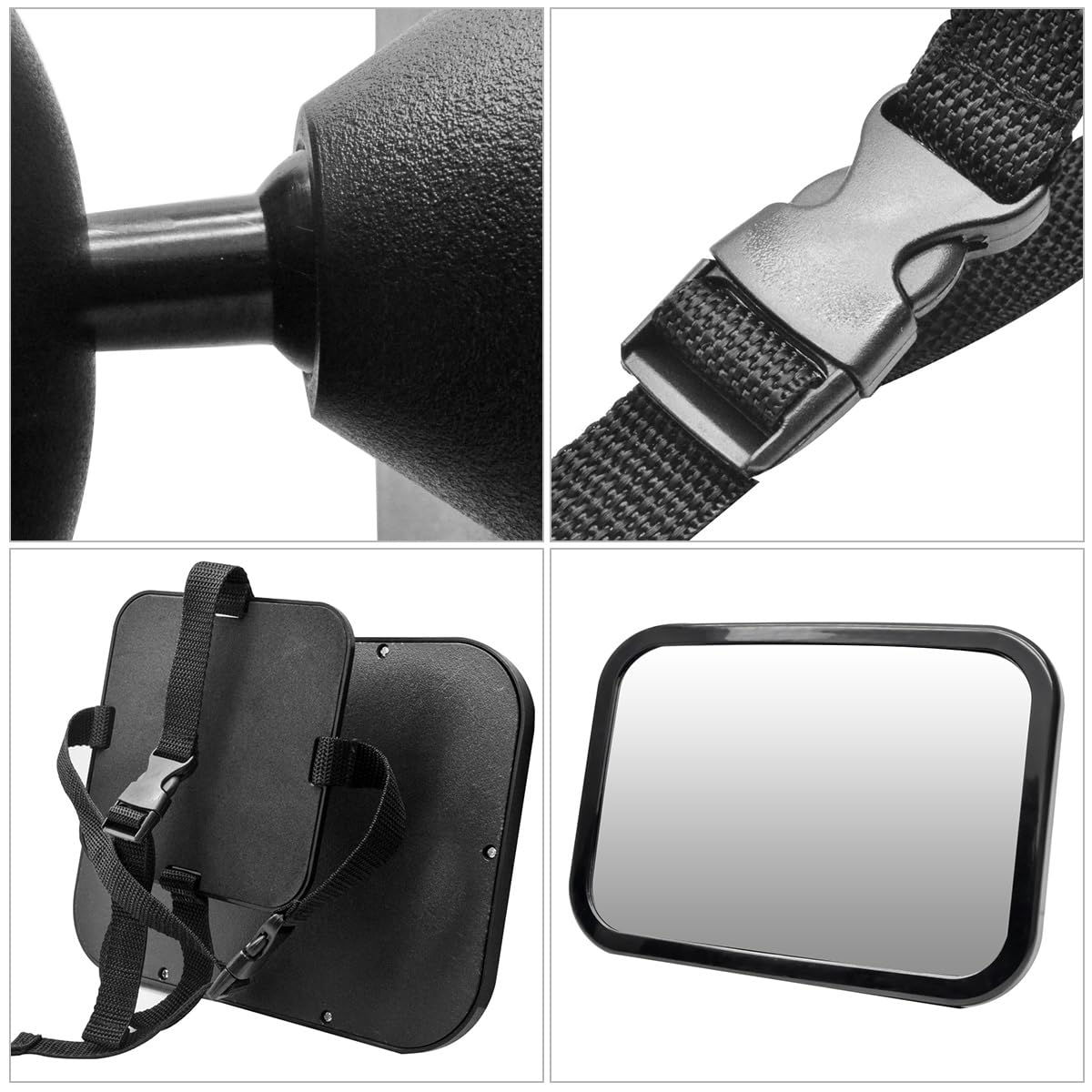 Réglable Enfant Infantile Moniteur De Sécurité Siège Arrière Rétroviseur Face Appuie-tête Voiture Voiture Van Accessoires Verre Rétroviseur De Voiture