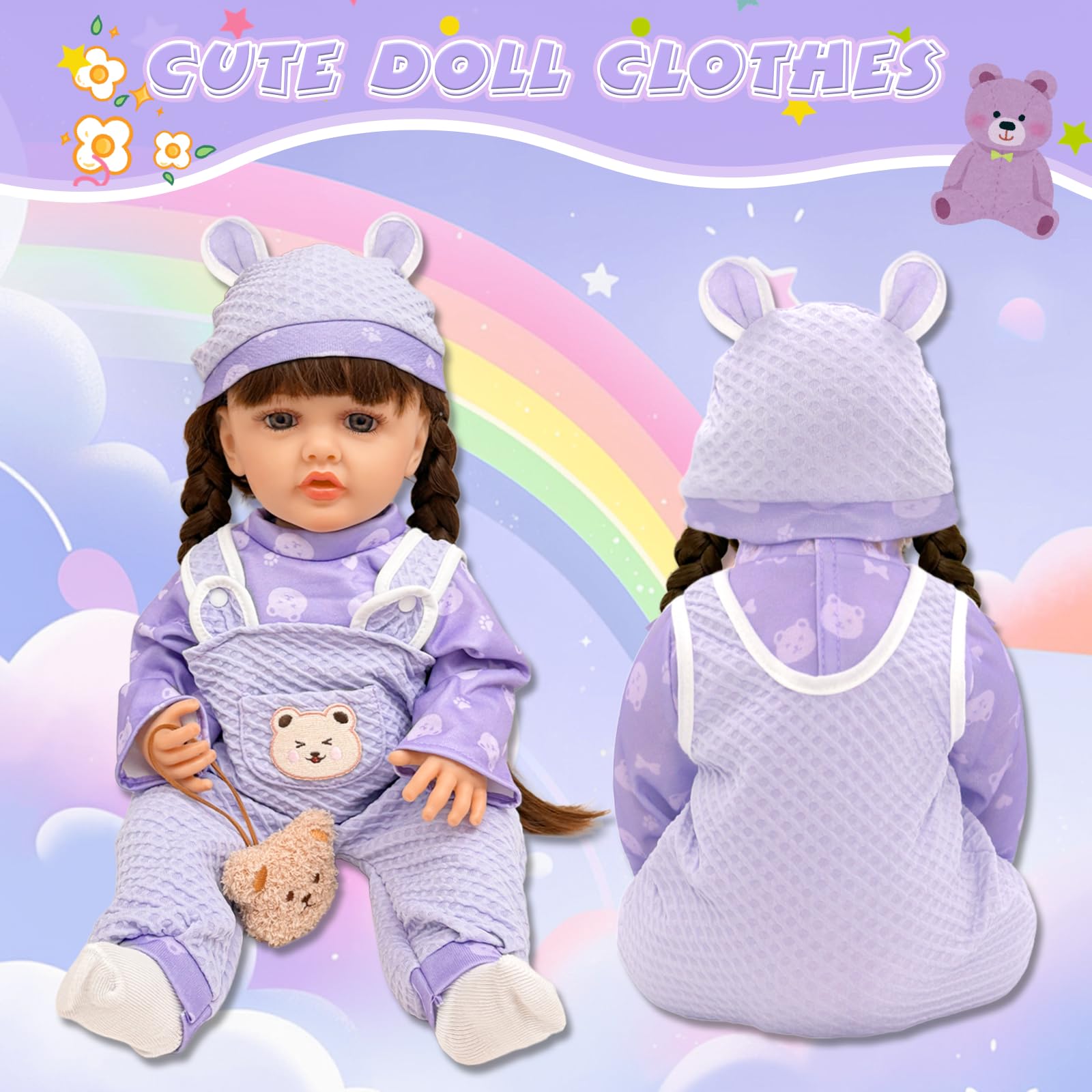 Baby Doll Clothes for 20-22 Inch Dolls - Image 4