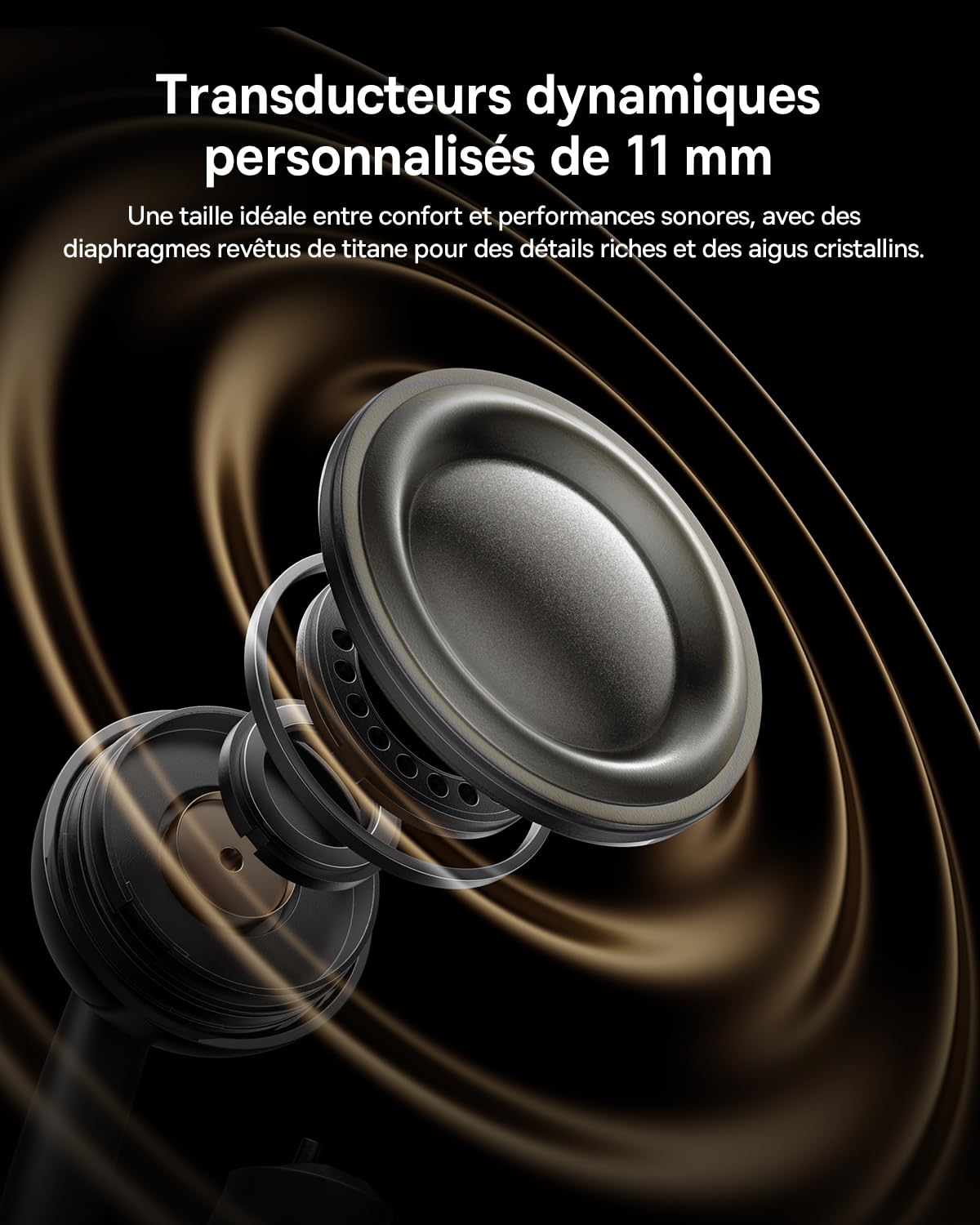 Baseus MC2 Air Écouteurs à Oreilles Libres, Clip-on Earbuds | CloudComfort, SuperBass 2.0, Bluetooth 6.0, 4 Micros avec IA pour appels nitides, 40 h d'autonomie, IP67, légers 4,9 g