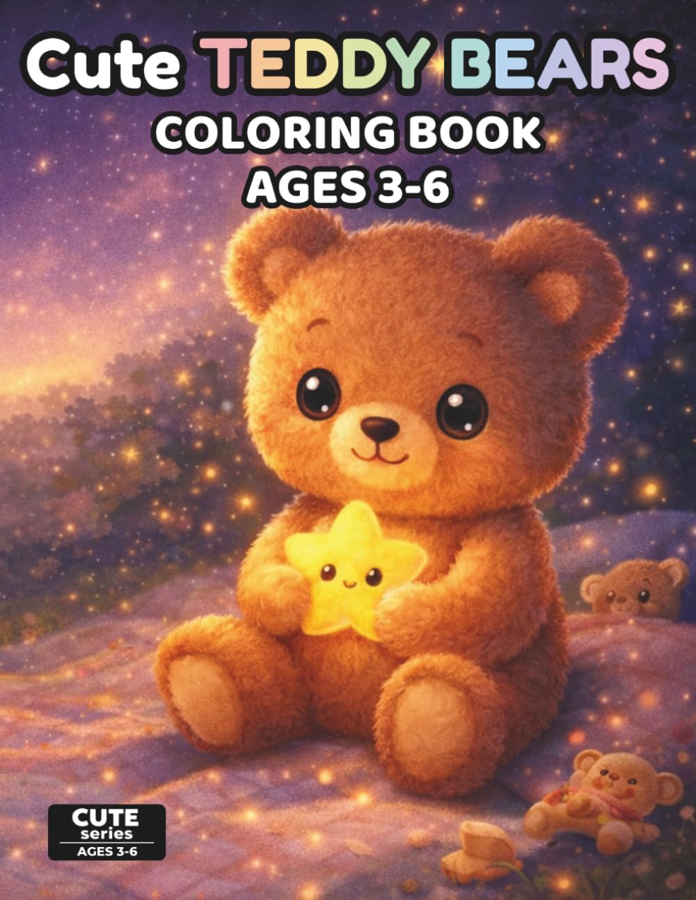 Teddy Bear Coloring Book for Kids Ages 3-6: Cute and Easy Teddy Bear Coloring Pages with 40+ Single-Sided Illustrations for Toddlers and Preschoolers (Cute Toys Series)