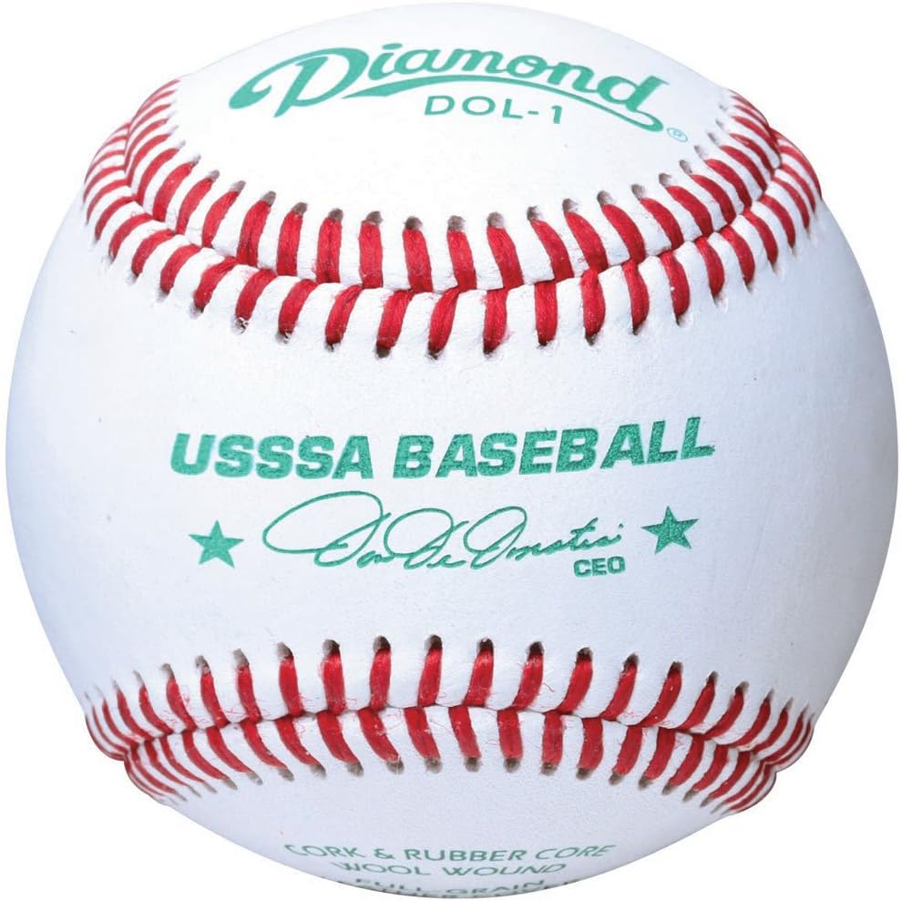 Diamond Usssa Dol-1 Leather Baseballs 12 Ball Pack