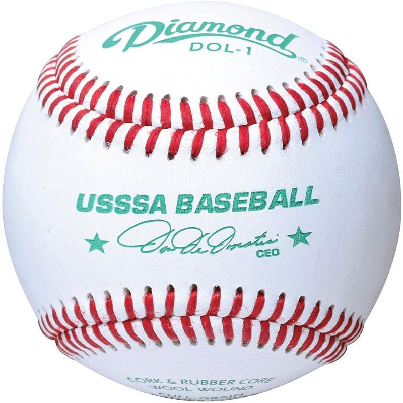 Pack de 12 bolas de béisbol Diamond Usssa Dol-1 Leather