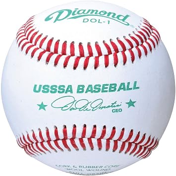 Diamond Usssa Dol-1 Leather Baseballs 12 Ball Pack