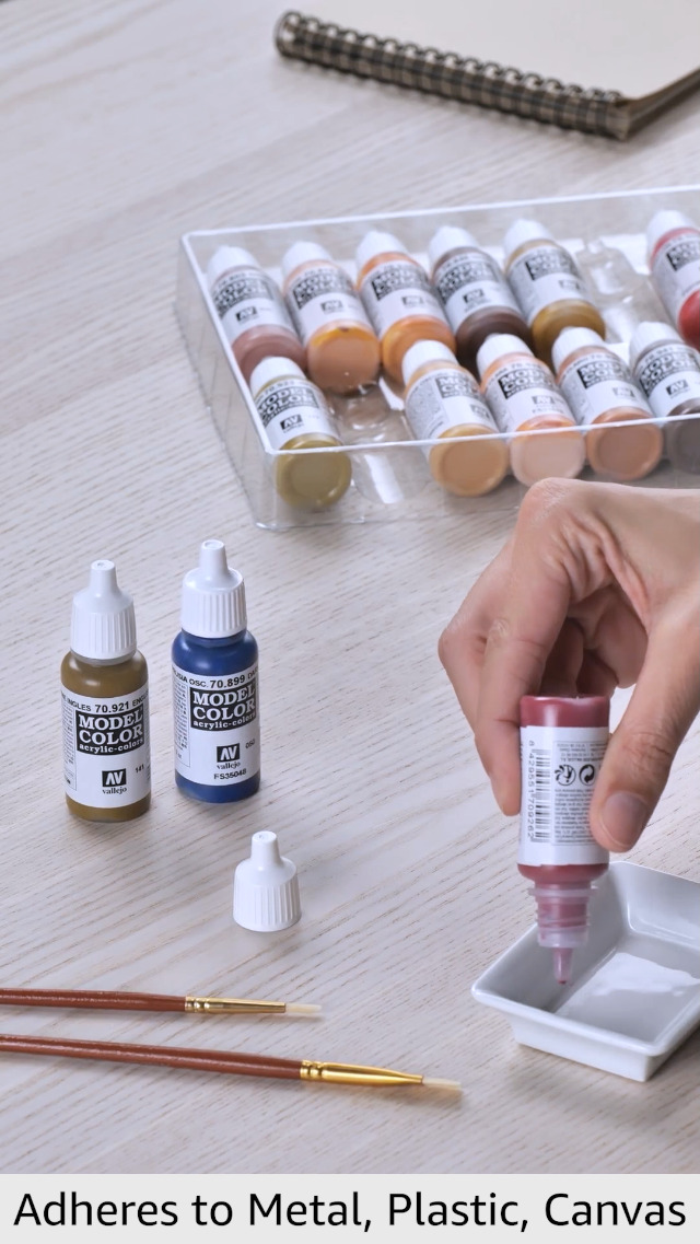 Vallejo odel Color Set de Pintura Acrílica Colores Básicos. Kit de 8