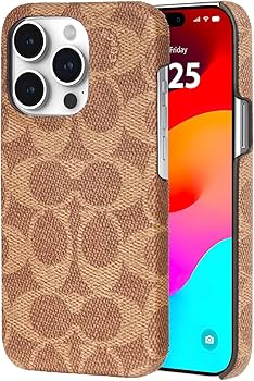 Amazon.com: Coach Signature Canvas Slim Wrap iPhone 15 Pro Case