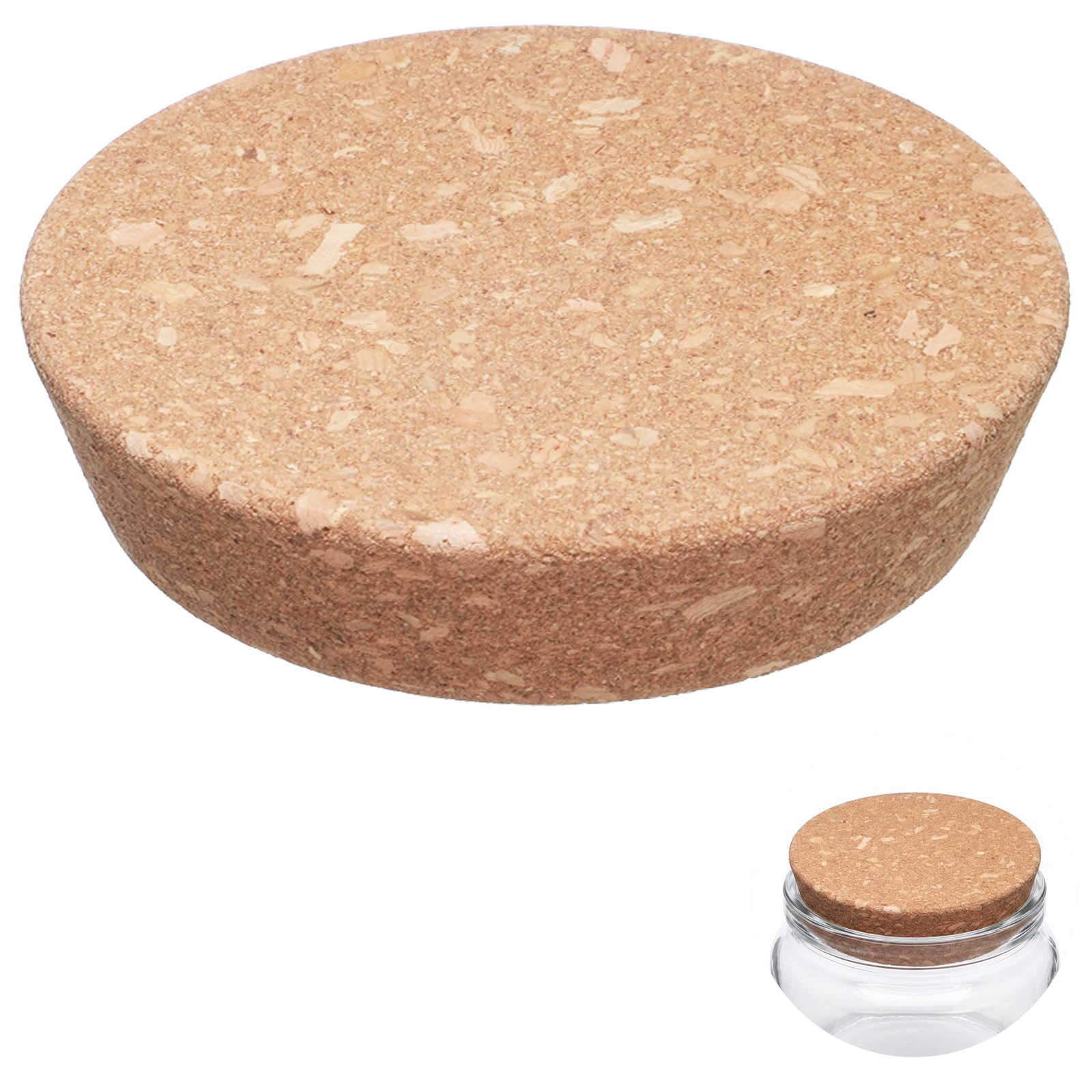 Photo 1 of Fibraze Tapered Cork Stopper - Large Wood Color