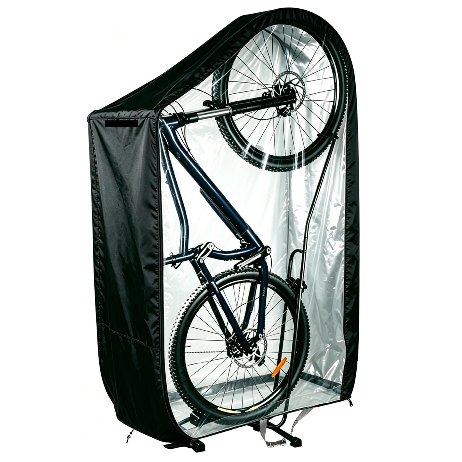Photo 1 of Vertical Bike Rack Cover for Single Bicycle – 420D Tear Resistant Waterproof Outdoor Cover, Freestanding Bike Storage Protector for City Mountain Electric Tandem Bikes, Anti UV Rain Snow Dust