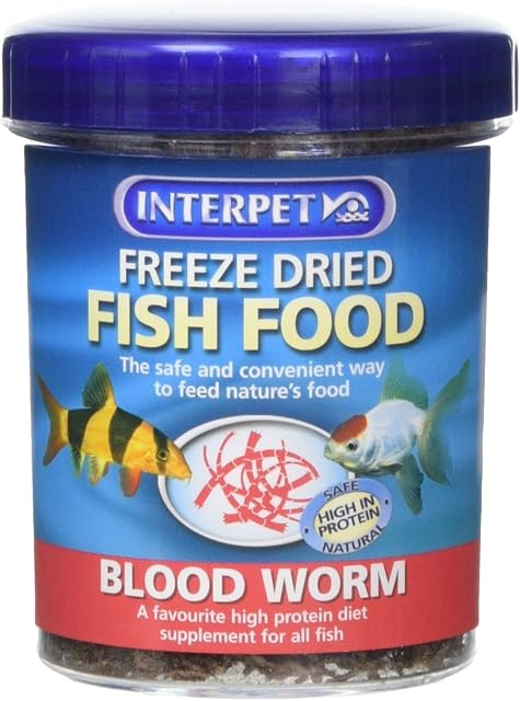 Interpet Freeze Dried Fish Food - Blood Worm 20g