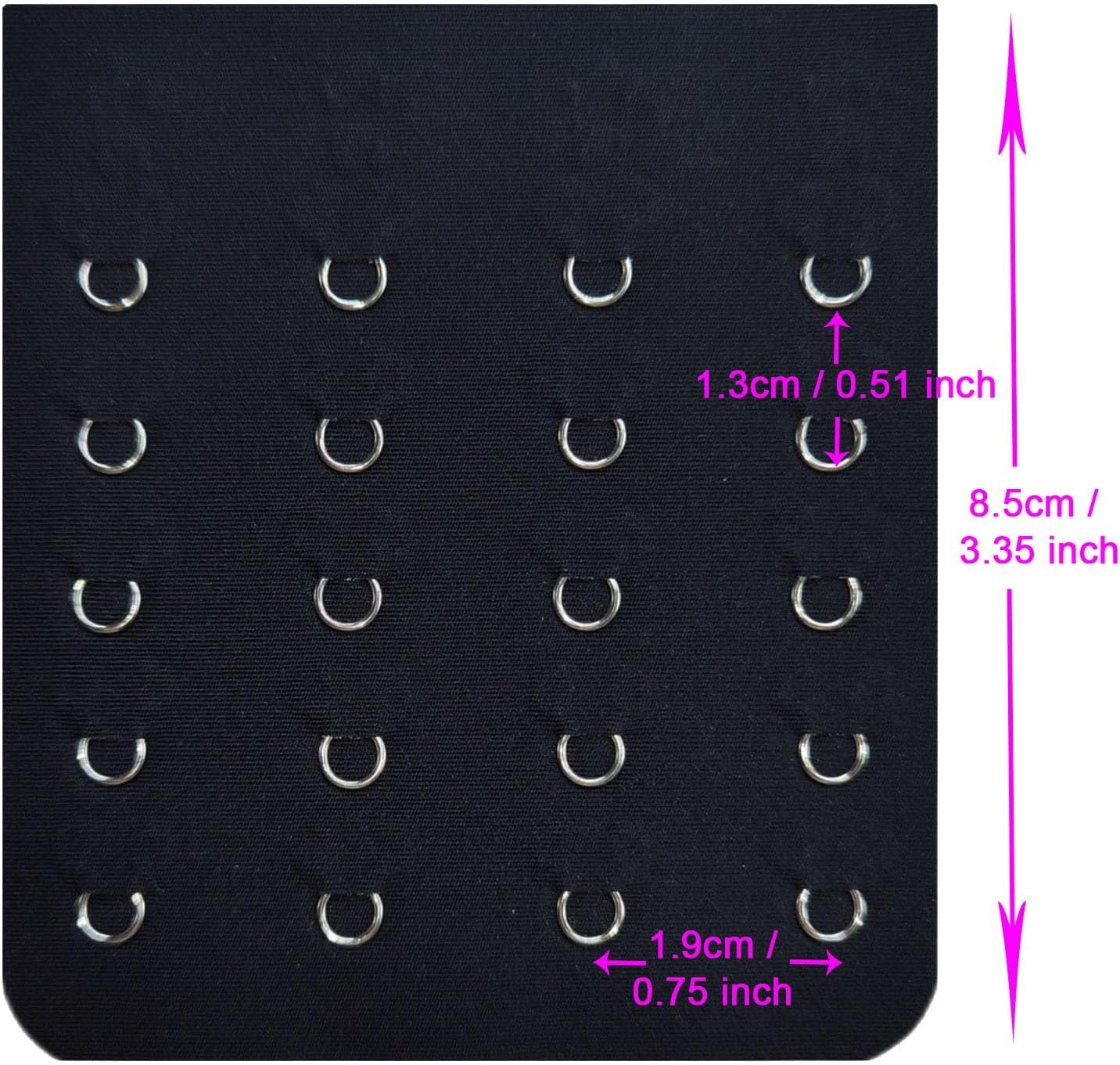 Seamless Bra Extender 1 2 3 4 5 6 Hooks 5 Adjustable Rows Bra Hook Extender Ultra-Soft Bra Band Extrension image 2