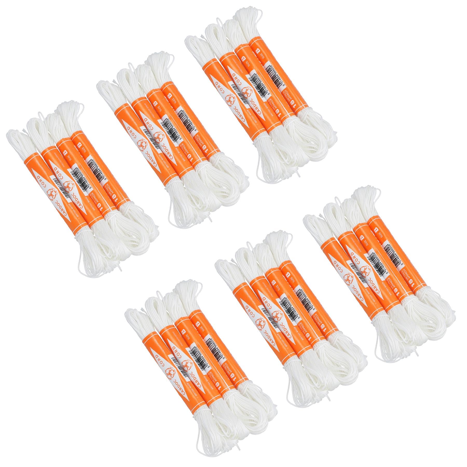 Cordon nylon tresse Cardoc brique Chalk Line Taille B batiment 18m 24 Pack