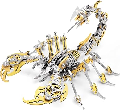 CBLBKID Puzzle 3D Métallique Mécanique Scorpion - 454 Pièces