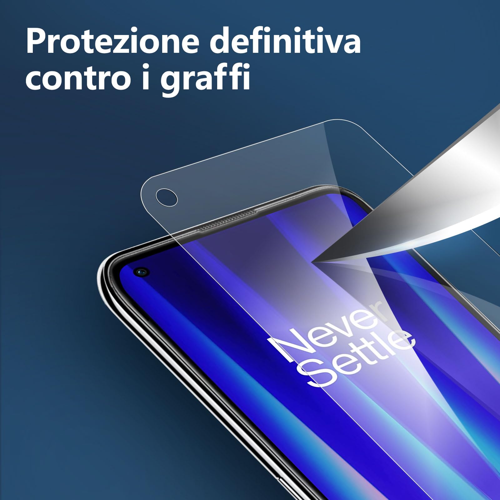 Caseswill&reg; OnePlus Nord CE 2 5G: Pellicola In Vetro Temperato HD-Clear &ndash; Trasparente, Anti-Graffio E 9H