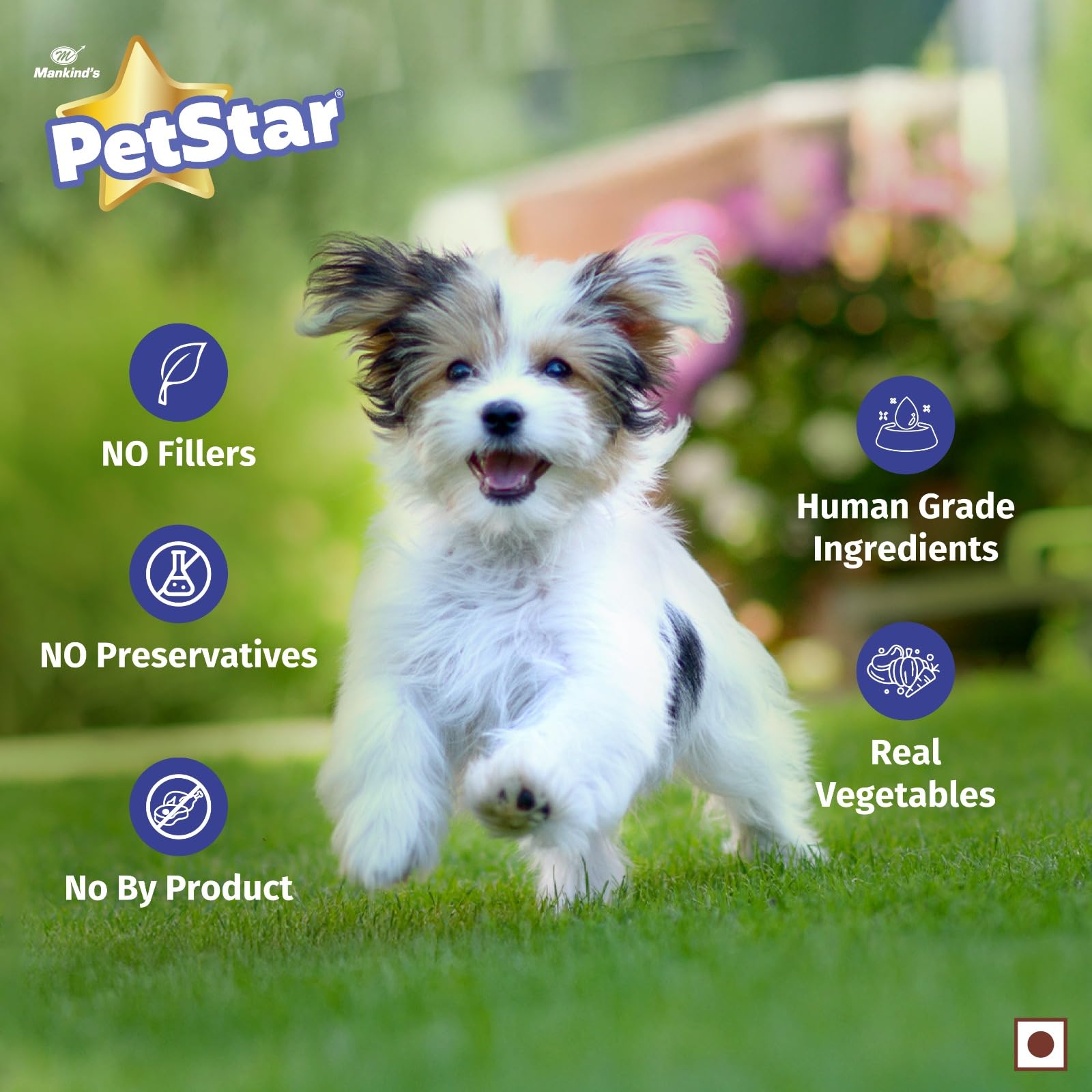 Mankind Petstar Puppy Wet Dog Food (High Protein) Chunky Chicken Gravy, 120g (Pack of 5) | Made with Real Chicken & Veggies |Puppy Dog Food| No Artificial Flavors 2