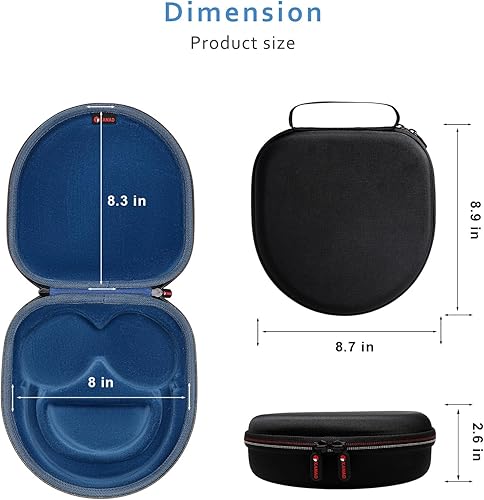 Miniatura 11 de XANAD Funda rígida para Sony WH-CH720N / WH-CH720NW / WH-CH720NB / WH-CH520 / WHCH710N / WH-CH510 / XB900N /XB700N / Auriculares inalámbricos