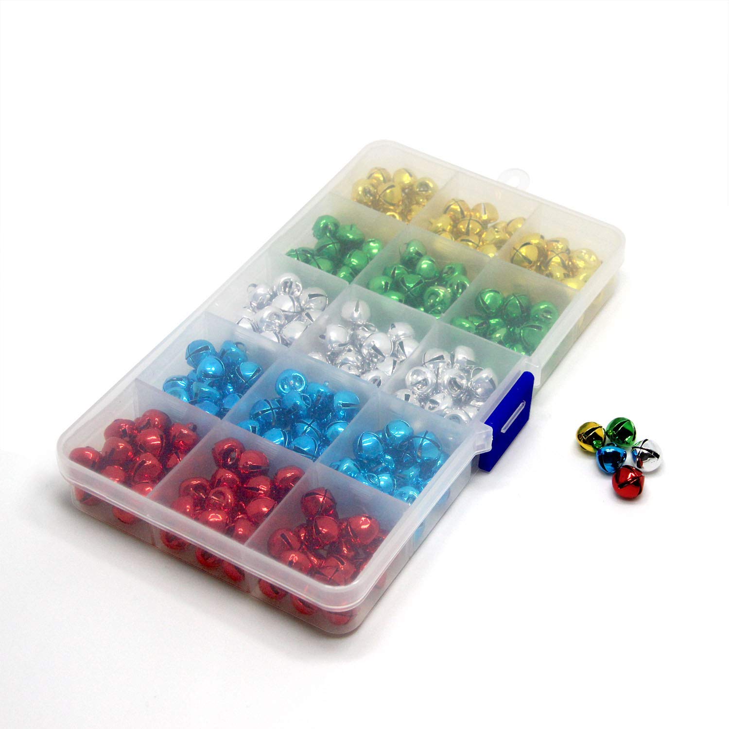 300 Clochettes Métalliques BetterJonny | 10 Mm | Multicolores | Pour Bijoux, Déco Noël, DIY