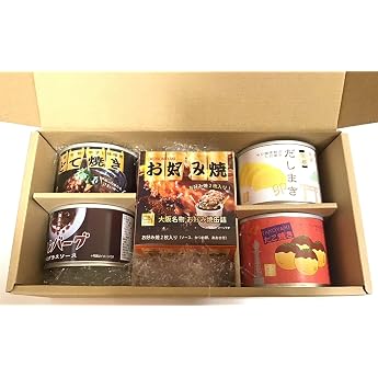 Kansai Flavor Canning Set, Takoyaki, Okonomiyaki, Dashi Roll, Dote-yaki, Hamburg, 5 Canned Canned Set, Just Open the Can and Heat it in the Microwave, Kansai Keihanshin Souvenir Gift