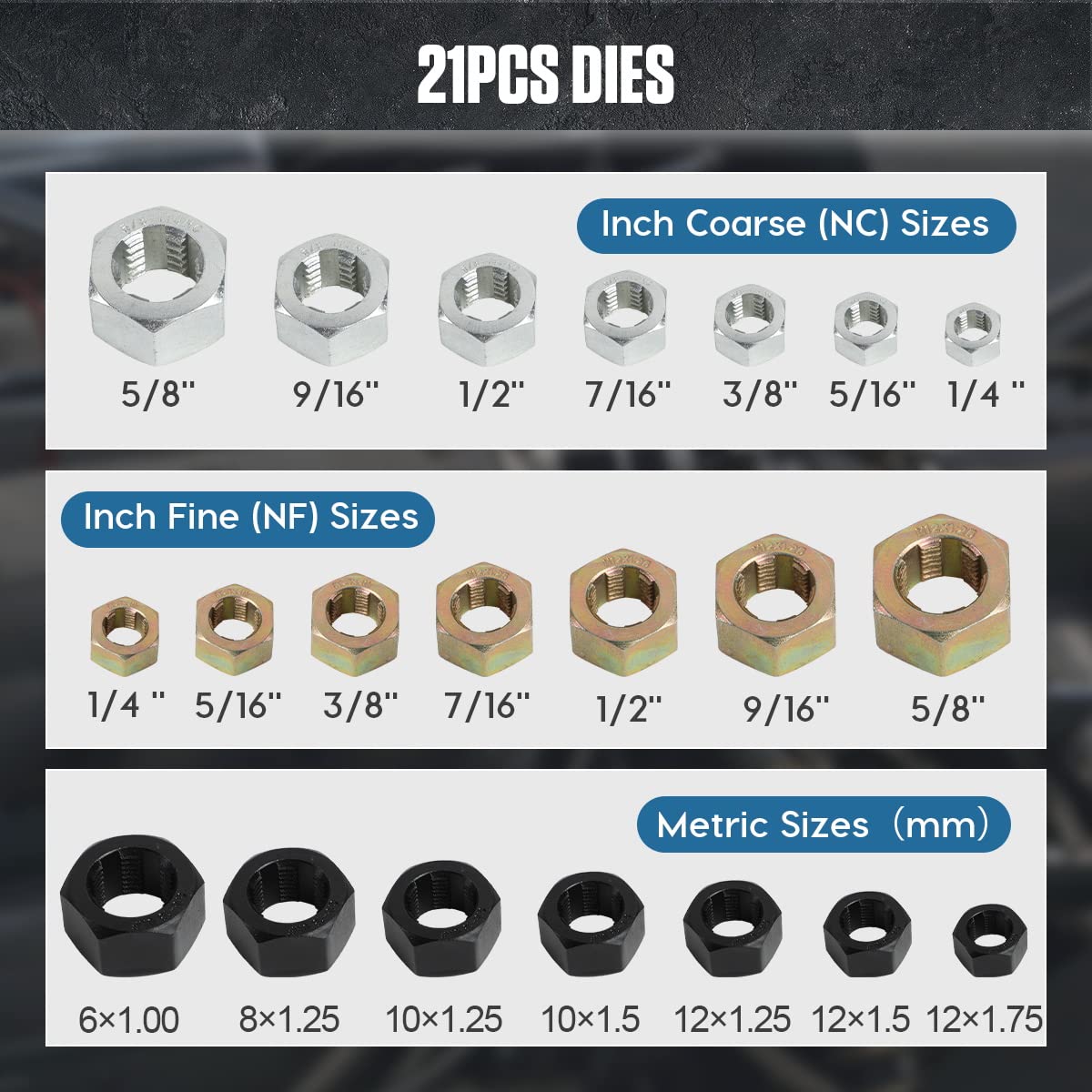 Snapklik.com : Thread Chaser Set 42PCS Thread Repair Kit Rethreading ...