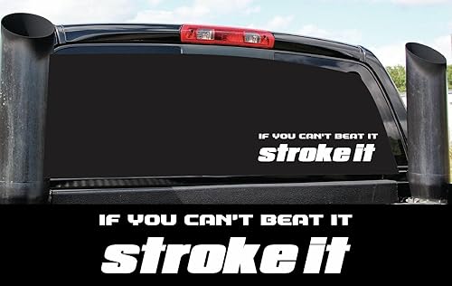 ION Graphics Beat It Stroke It Diesel 4 x 4 - Adhesivo para parachoques
