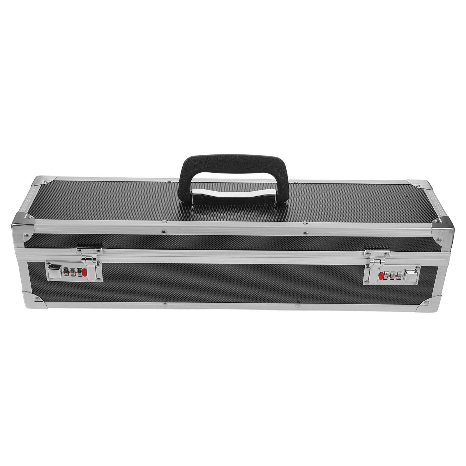 Operitacx Estuche Portátil de Aluminio para Cuchillos de Cocina Profesional con 8 Compartimentos, Cierre de Combinación Doble y Carcasa Rígida para Picnics y Clases de Cocina