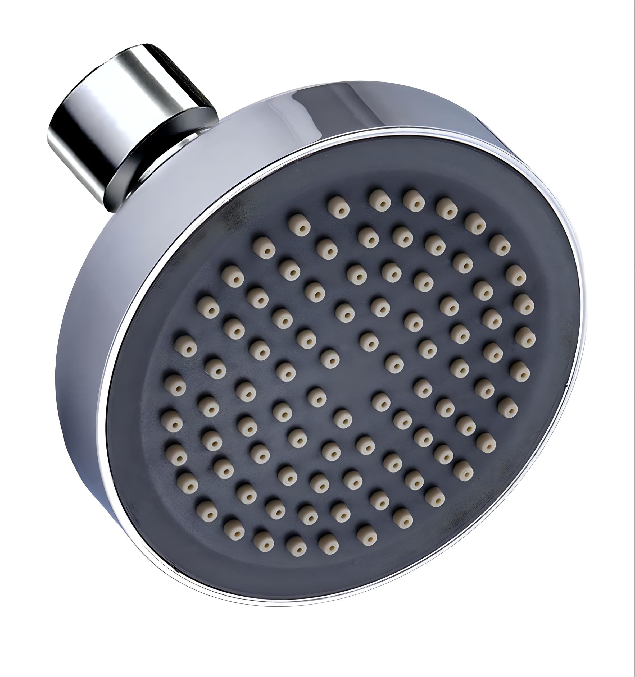 OPENBOX ABS 4-INCH Rain Flow Overhead Shower High Pressure Shower head for Bathroom Awesome Shower Experience Even At Low Water Flow Rain Shower Head For Bathroom, (No arm,Chrome Finish BLACK VARIANT) (B0D88BDW28) Amazon Price History, Amazon Price Tracker