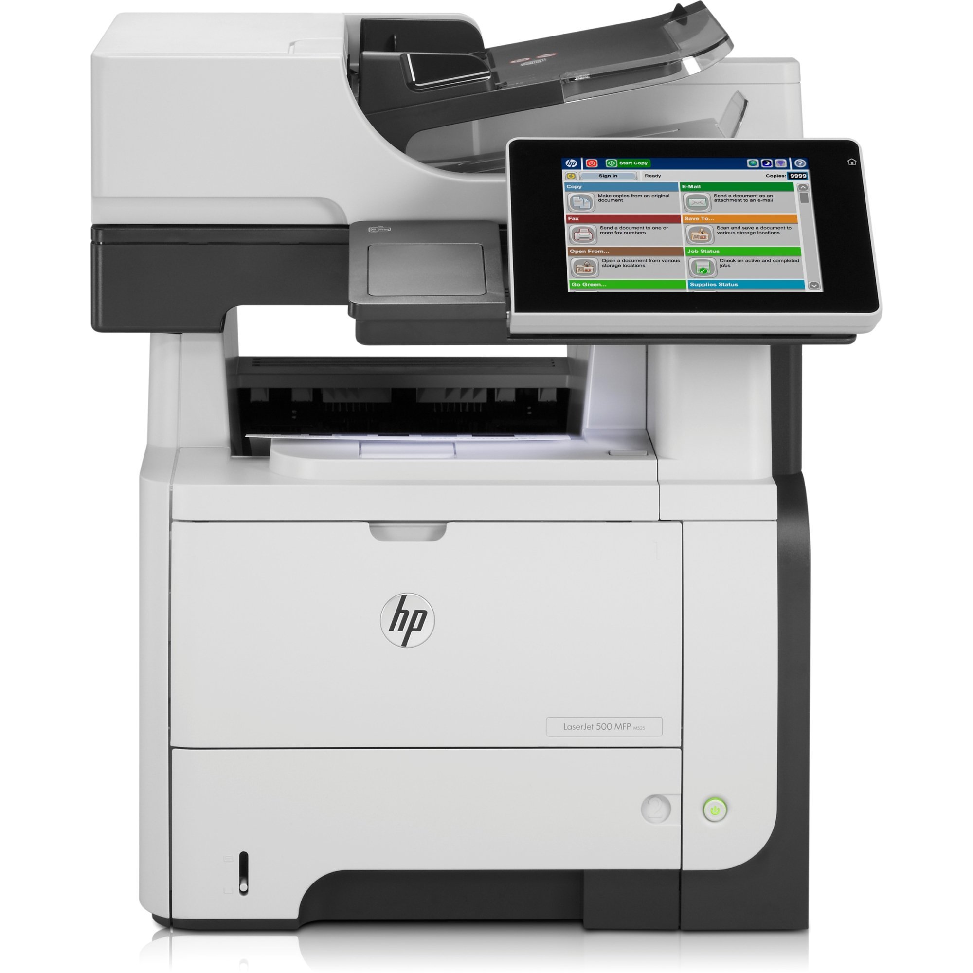 Hewlett Packard CF118A#BGJ Mono Laser - HP LaserJet Enterprise Flow MFP M525c Mono Laser MFP (42 ppm Print) (42 cpm Copy) (1.5 GB) (8.5" x 14") (1200 x 1200 dpi) (Max Duty Cycle 75000 Pages) (p/s/c/f) (Duplex) (USB) (Ethernet) (Touchsc)
