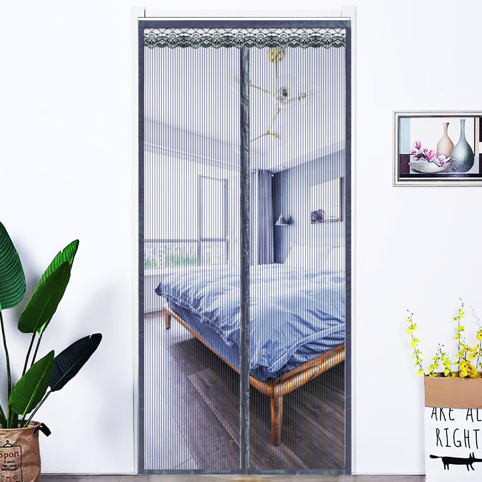 Ovker Fly Screen Door, Balcony Door, Insect Protection, Mosquito Net, Window, Tear-Resistant - Image 4