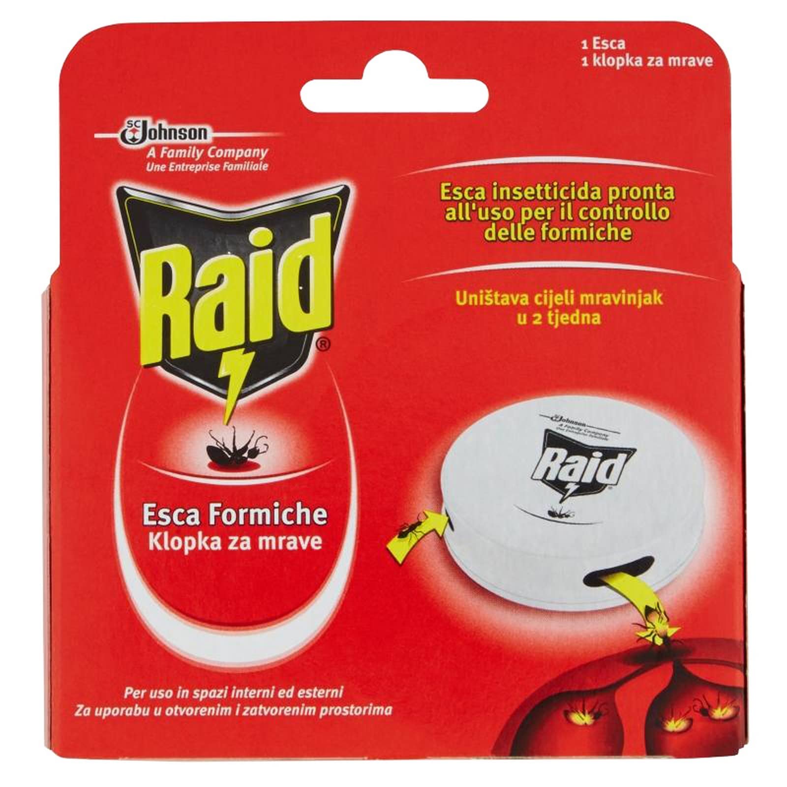 RAID ESCA FORMICHE CARTOMATICA Confezione da 12PZ