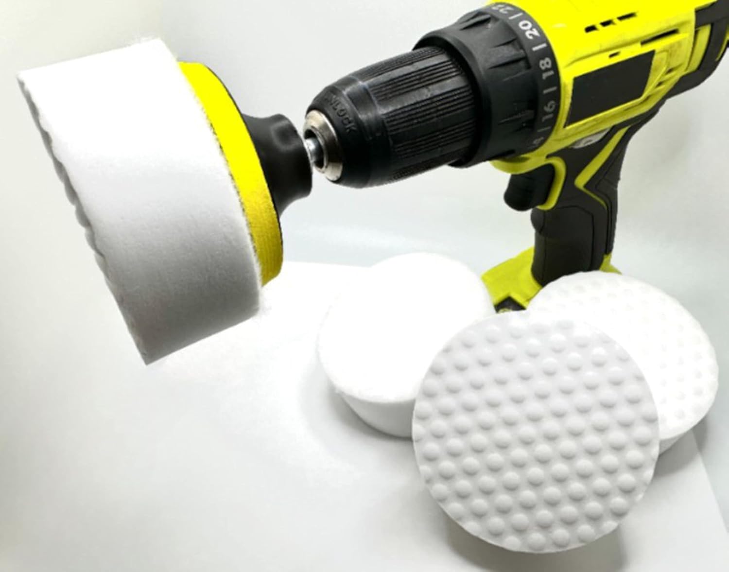 3.5” Drill Powered Magic Sponge Eraser 6 Pieces Kit with