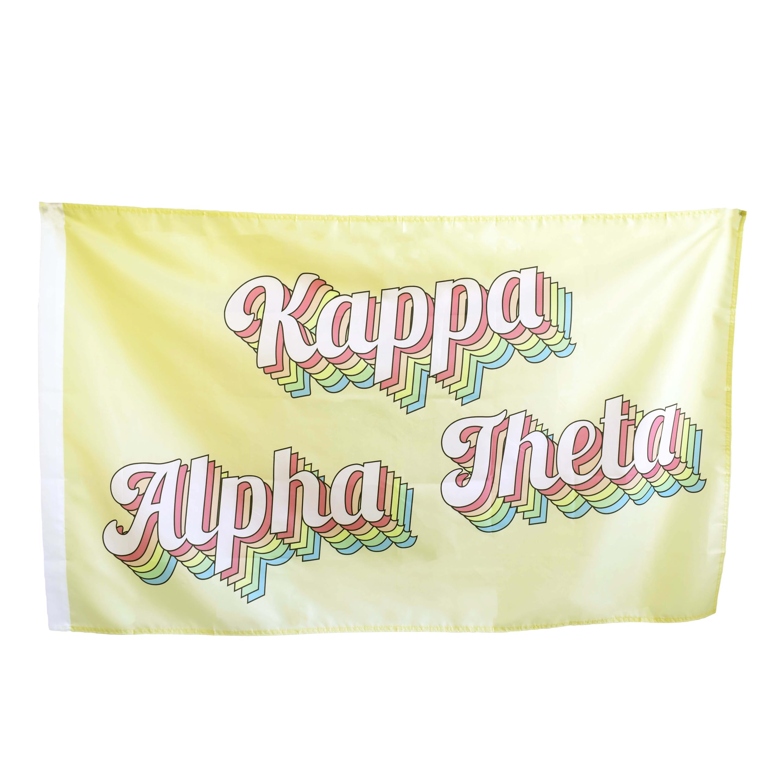 Sorority Shop - Kappa Alpha Theta - Sorority Letter Flag (Retro Design)