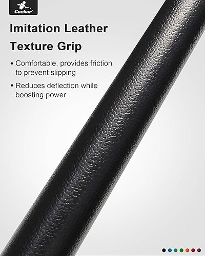 Miniatura 4 de Juego de 6 palos de billar de 18, 19, 20, 21 onzas, 58 pulgadas, 2 piezas con agarre de piel sintética, palos de mesa de bar para hombres y mujeres