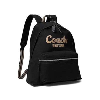 COACH Cargo Backpack Backpack Bags Black, Cotton