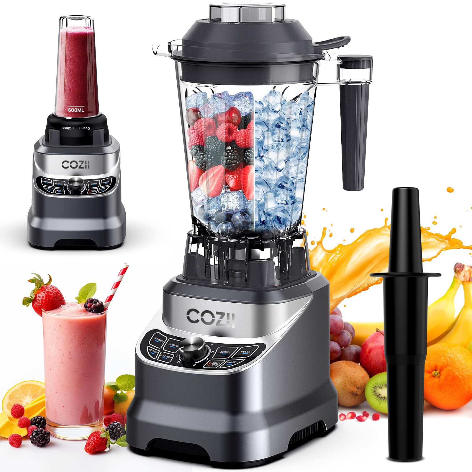 COZII Commercial Blender 2000 Peak Watt