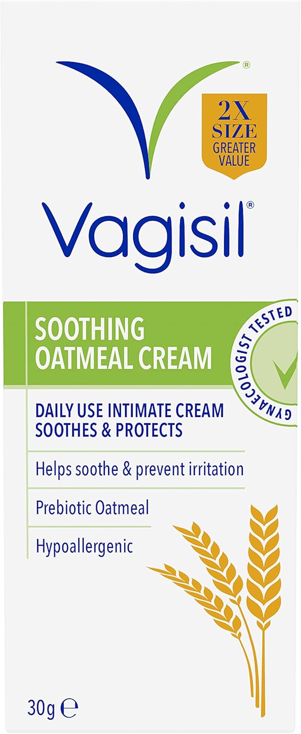 Vagisil Daily Soothe & Protect Cream For Women & Sensitive Skin With Natural Prebiotic Oatmeal