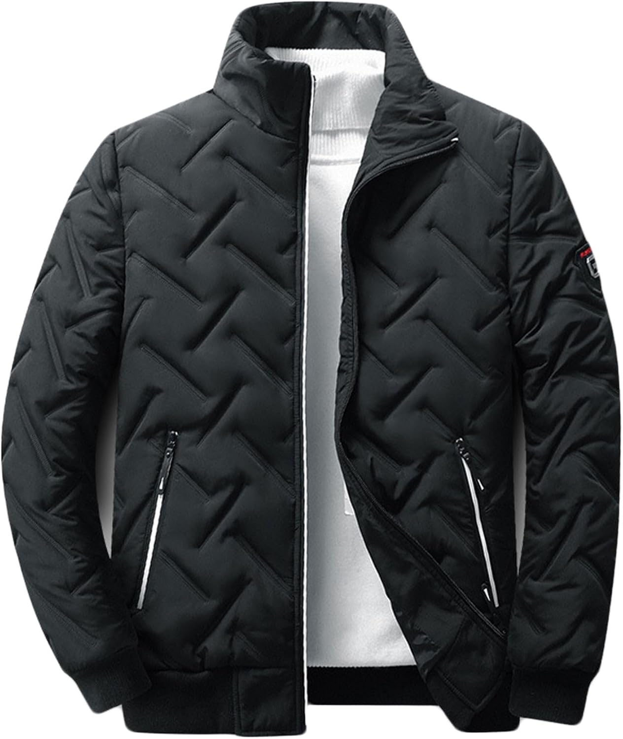 Bestgift Men's jacket cotton jacket light down cotton jacket