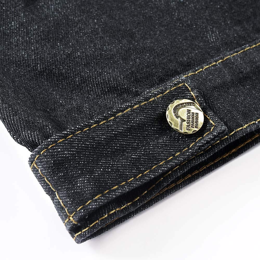 YOUTHUP Gilet per Uomo Vintage Strappato Gilet di Jeans da Uomo Fresco Senza Maniche Giacca Jeans Capispalla
