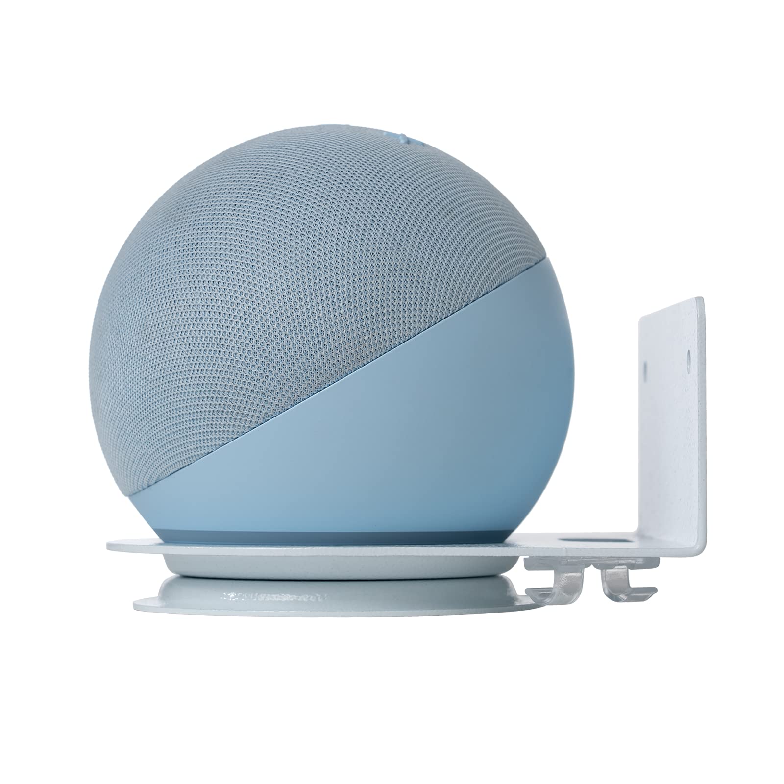 shinar Supporto Metallico a Parete per Echo Dot 4/5 e HomePod Mini con Gestione Cavi(blanc)