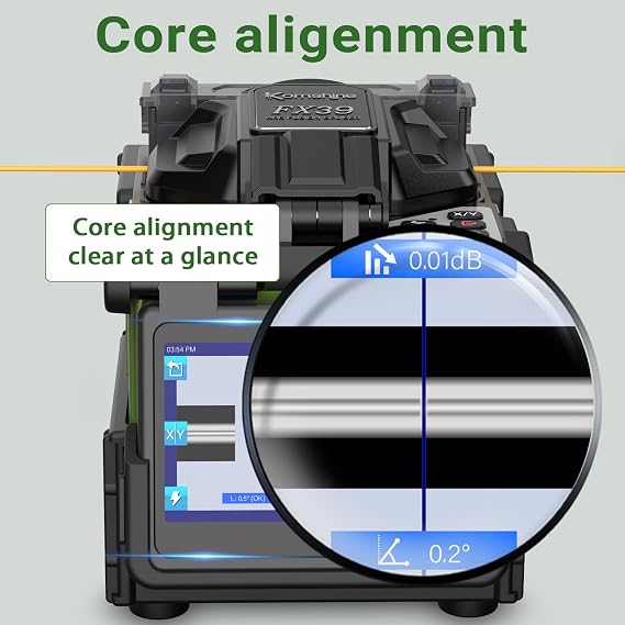Fiber Splicer FX39 Core to Core + OTDR QX50 Single Mode 1310 1550nm+ KPM-35 Optical Power Meter -70~+6dB 7 Wavelengths +KLS-35-S Optical Light Source 1310 1550nm