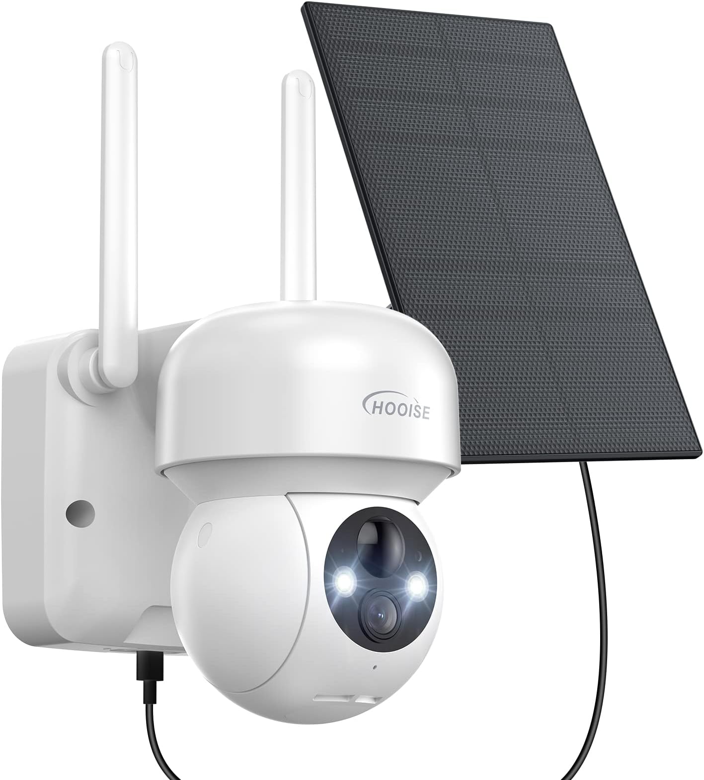 Security Cameras Wireless Outdoor Solar,2K Battery Powered Outdoor Cameras for Home Security with Color Night Vision, PIR Motion Detection,2-Way Talk, IP65 Waterproof, Siren Alarm