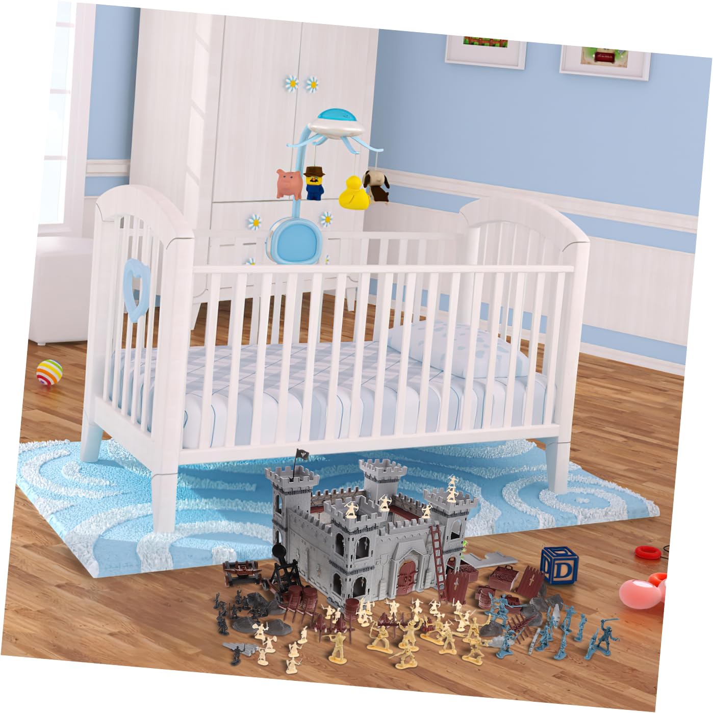 Abaodam Set di 310 Pezzi di Giocattoli da Costruzione Castello Medievale a Tema Pirata Soldatini in Plastica per Ragazzo Ragazza, Accessori Decorativi e Educativi per Compleanni