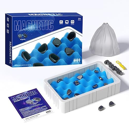 Juego de ajedrez magnético juego de batalla de tablero de ajedrez magnético, con 20 piezas de ajedrez magnéticas, 1 tablero de ajedrez esponja, 1